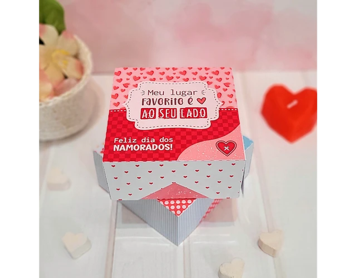 Arquivo Dia dos Namorados Caixa Quadrada 4 doces ou Sabonete - Telma Contel 4