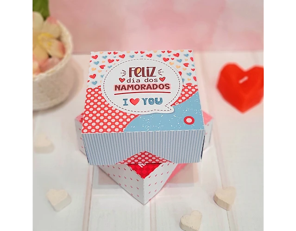 Arquivo Dia dos Namorados Caixa Quadrada 4 doces ou Sabonete - Telma Contel 5