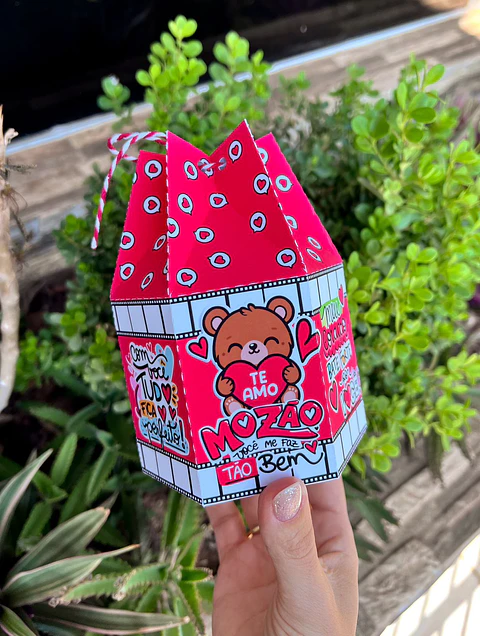 arquivo dia dos namorados caixa sextavada alta - PANDOCA