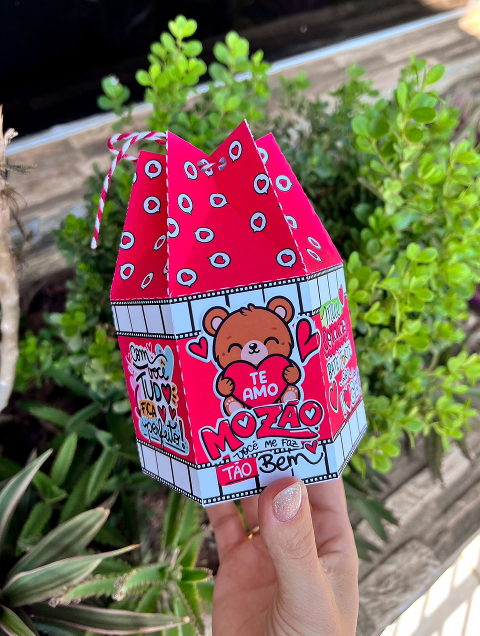 arquivo dia dos namorados caixa sextavada alta - PANDOCA 1