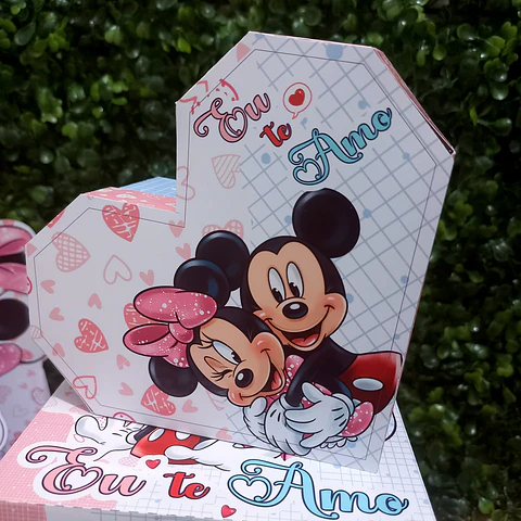 Arquivo dia dos namorados mickey e minnie  caixa coração - OVELIN