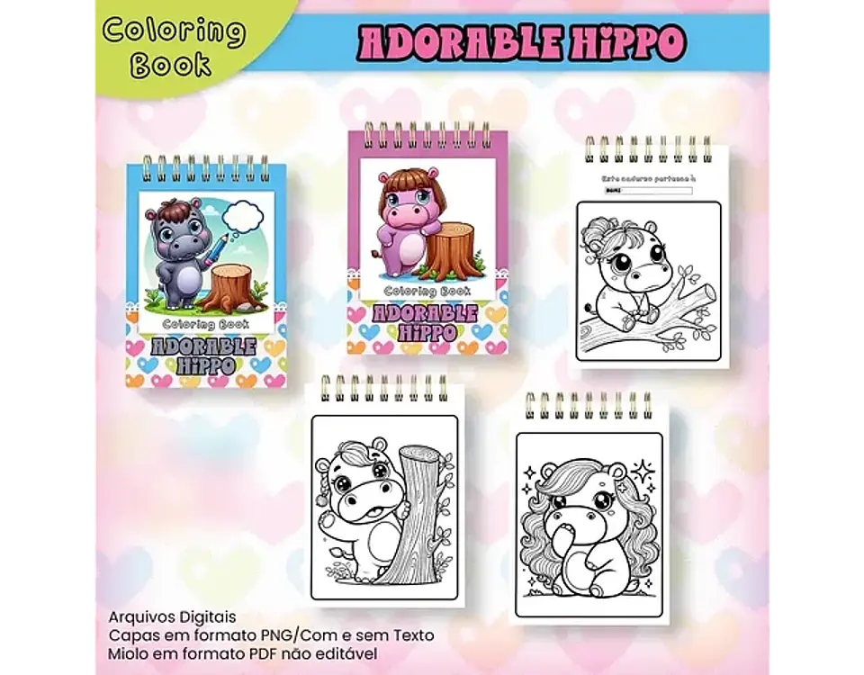 Arquivo livro de colorir adorable hippo - JANA BICALHO 2