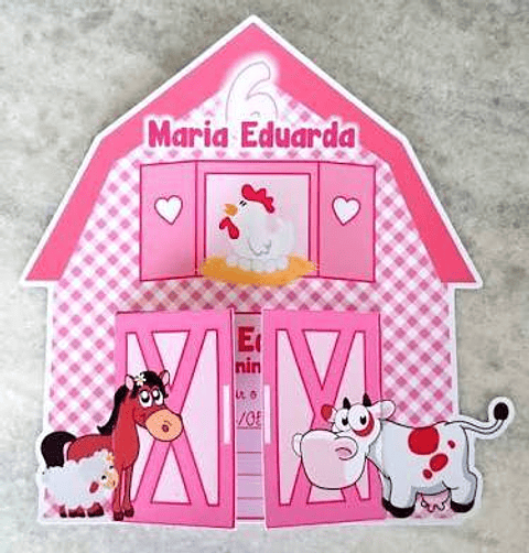 Arquico de Corte Convite Fazendinha