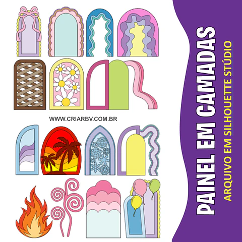 Arquivo topo de bolo Painel 7