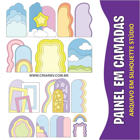 Arquivo topo de bolo Painel 9