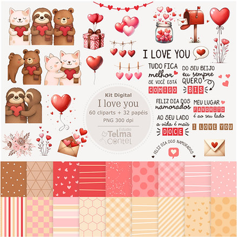 Kit Digital dia dos namorados - TELMA CONTEL 1