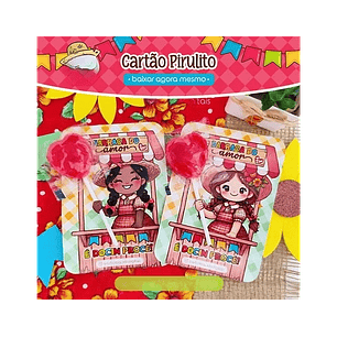 Arquivo festa junina card pirulito - ART IDEIA