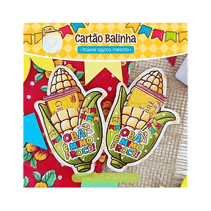 Arquivo festa Junina card balinha milho - ART IDEIA