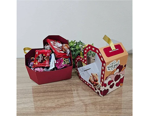 Arquivo dia dos namorados caixa coração com sacola coração - IZA