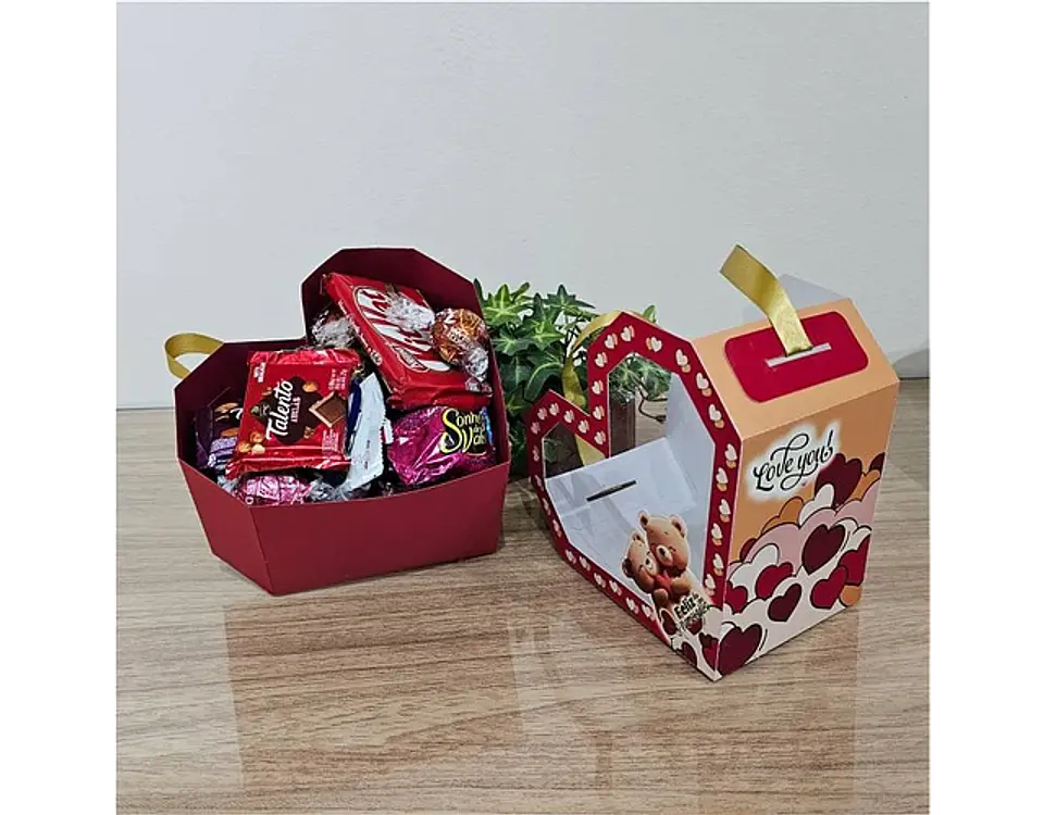 Arquivo dia dos namorados caixa coração com sacola coração - IZA 1