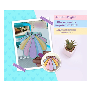 Arquivo capa bloco de notas concha - STUDIO RAFA