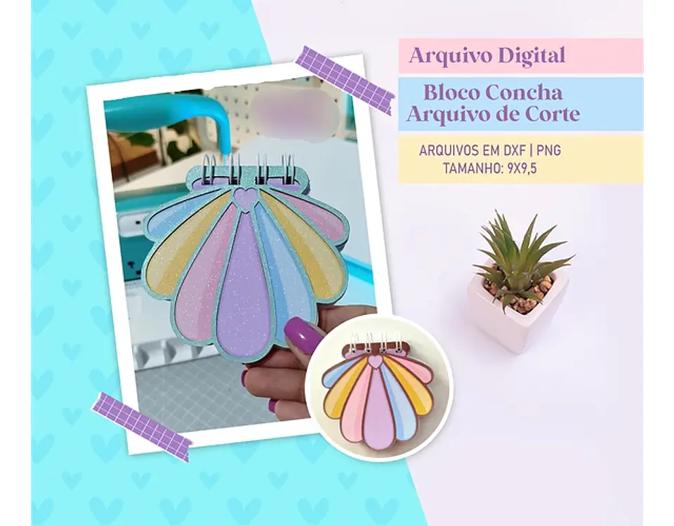 Arquivo capa bloco de notas concha - STUDIO RAFA 1