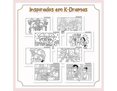 Arquivo livro de colorir color mood K- drama - PAPEL SORRISO