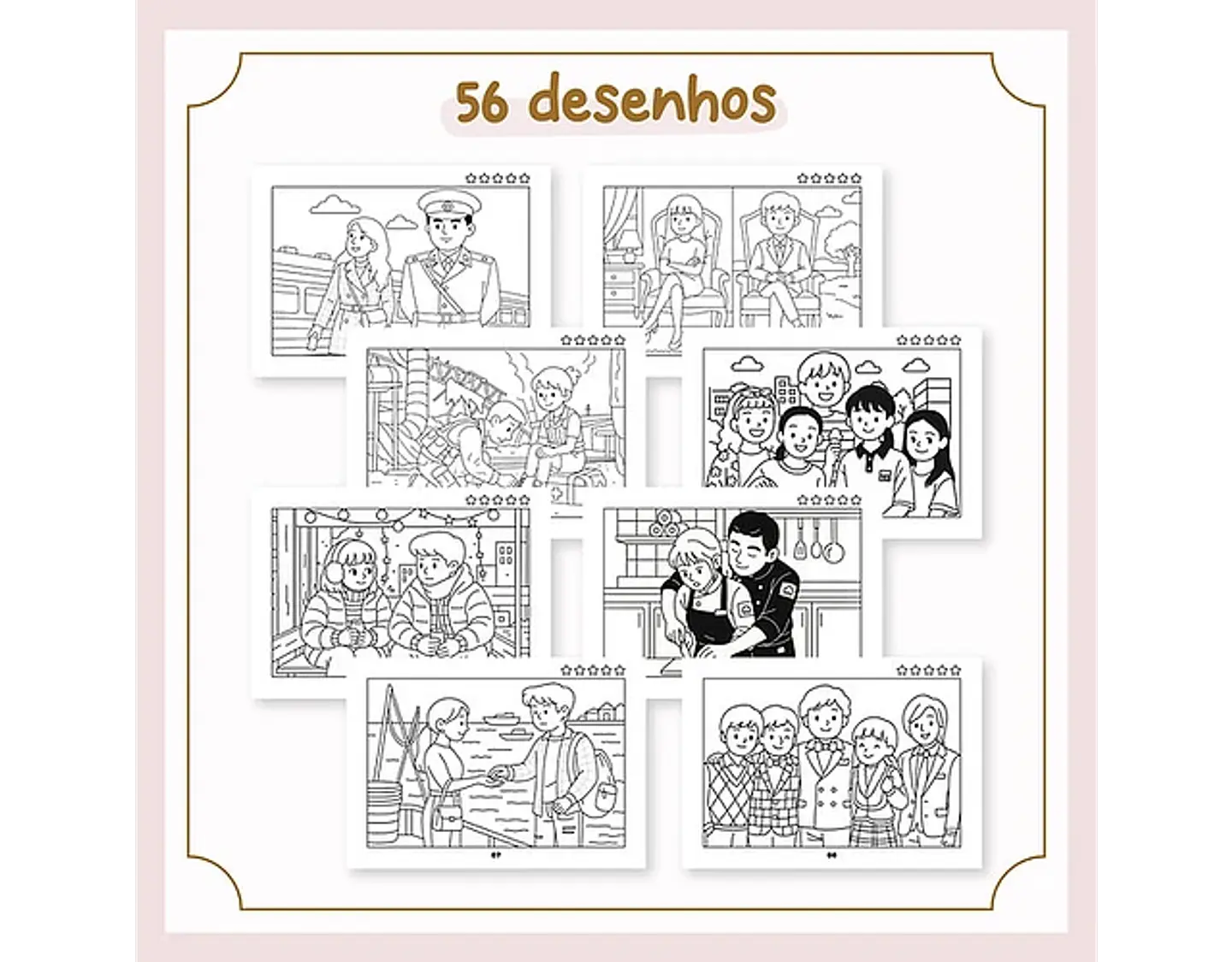 Arquivo livro de colorir color mood K- drama - PAPEL SORRISO 3