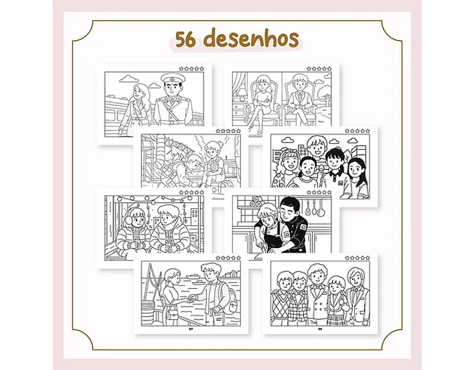 Arquivo livro de colorir color mood K- drama - PAPEL SORRISO 3