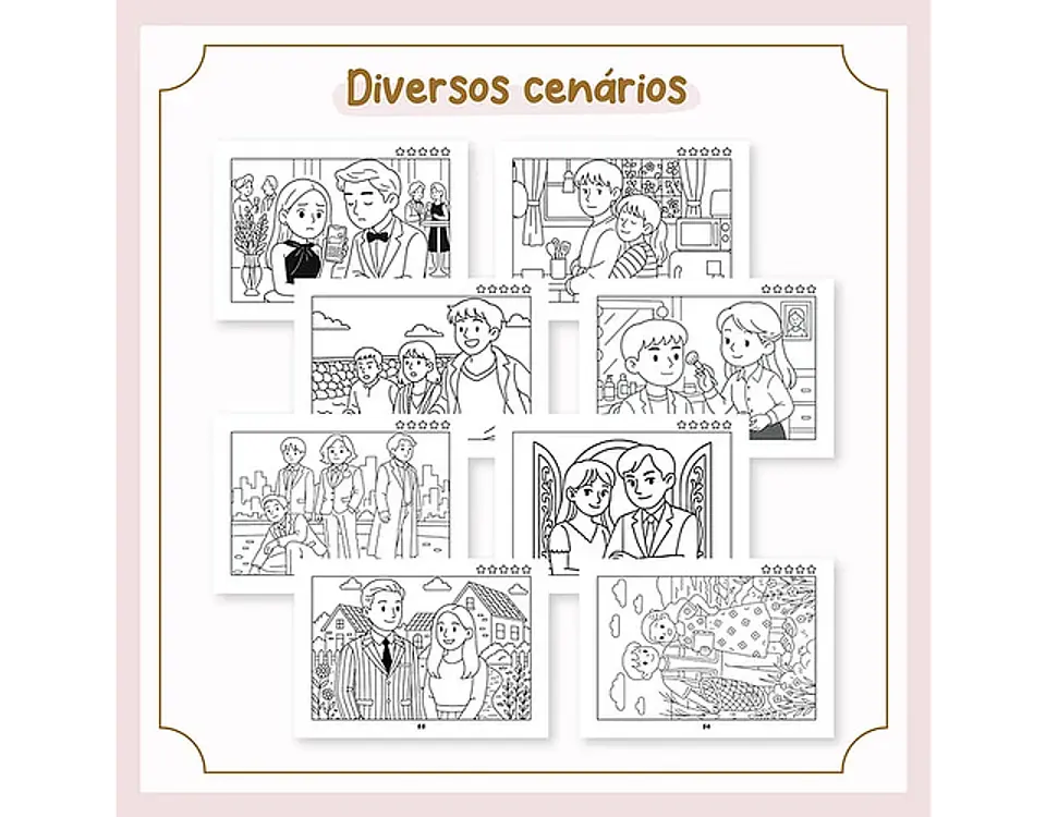 Arquivo livro de colorir color mood K- drama - PAPEL SORRISO 4