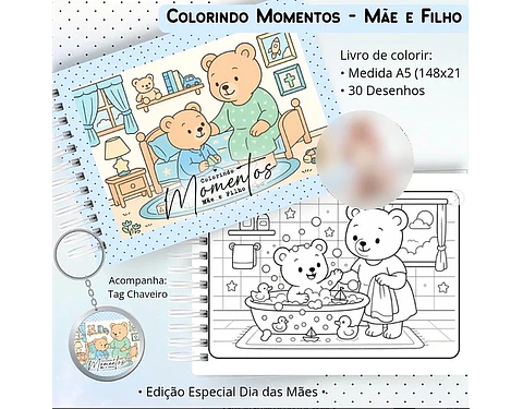 Arquivo colorindo momentos mãe e filho - ENCADERNA COM AMOR