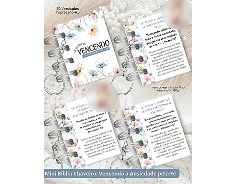 Arquivo mini bíblia vencendo a ansiedade - ENCADERNA COM AMOR