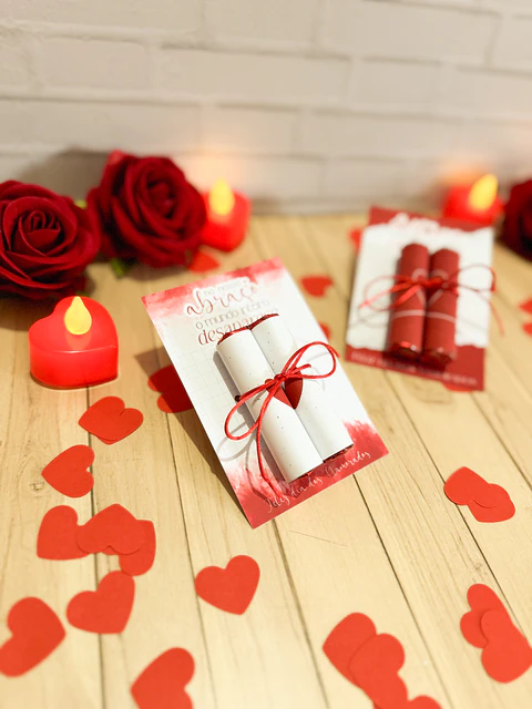 Arquivo dia dos namorados card 2 chocolates baton - LETTERINHAS