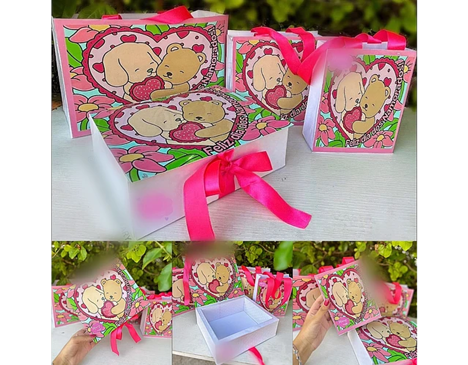 Arquivo dia dos namorados Bobbie goods Caixa presente + Sacolas - MARY CRIAÇÕES 1