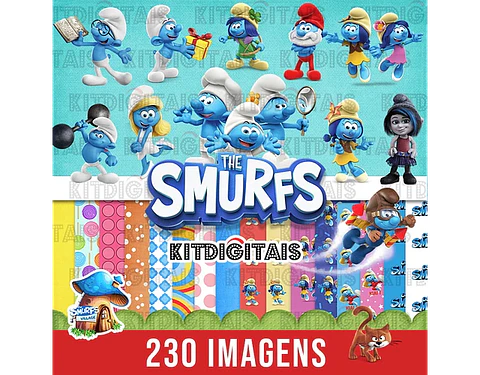 Kit Digital Smurfs 7