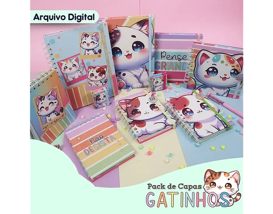 Arquivo pack de capas gatinhos - MP 1