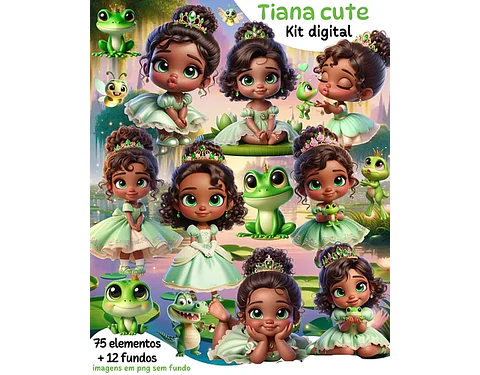 Kit Digital Princesinha Tiana - MIKITIS
