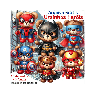 Kit Digital Ursinhos Hérois - MIKITIS