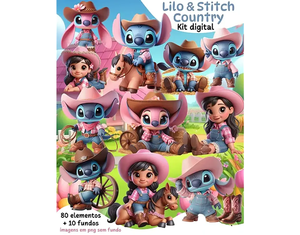 Kit Digital Lilo e Stitch, country - MIKITIS 1