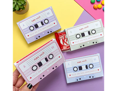 Arquivo dia dos namorados caixinha fita cassete - TUDO PRA PAPELARIA