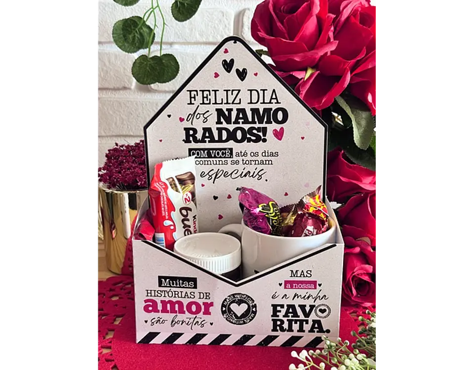 Arquivo dia dos namorados caixa envelope canecas - ILUSTRACIN 1