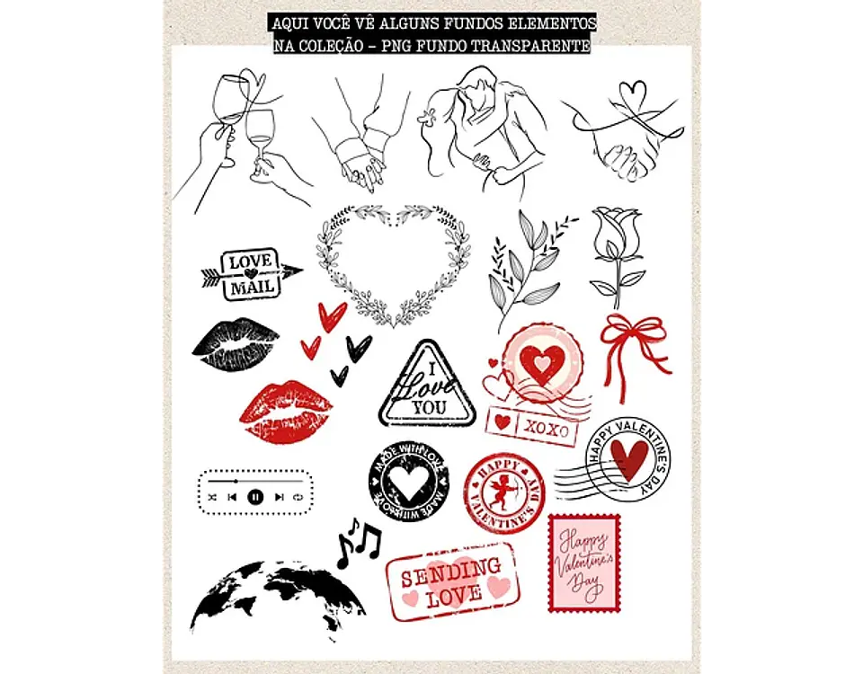 Kit Digital dia dos namorados - ILUSTRACIN 3