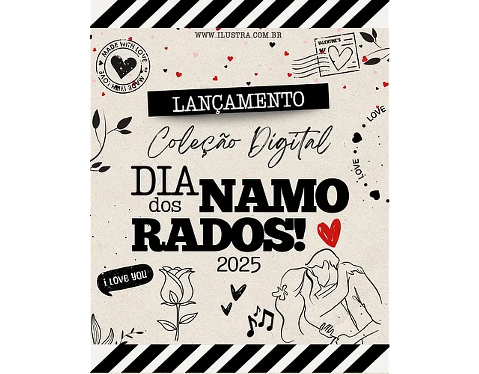Kit Digital dia dos namorados - ILUSTRACIN 1