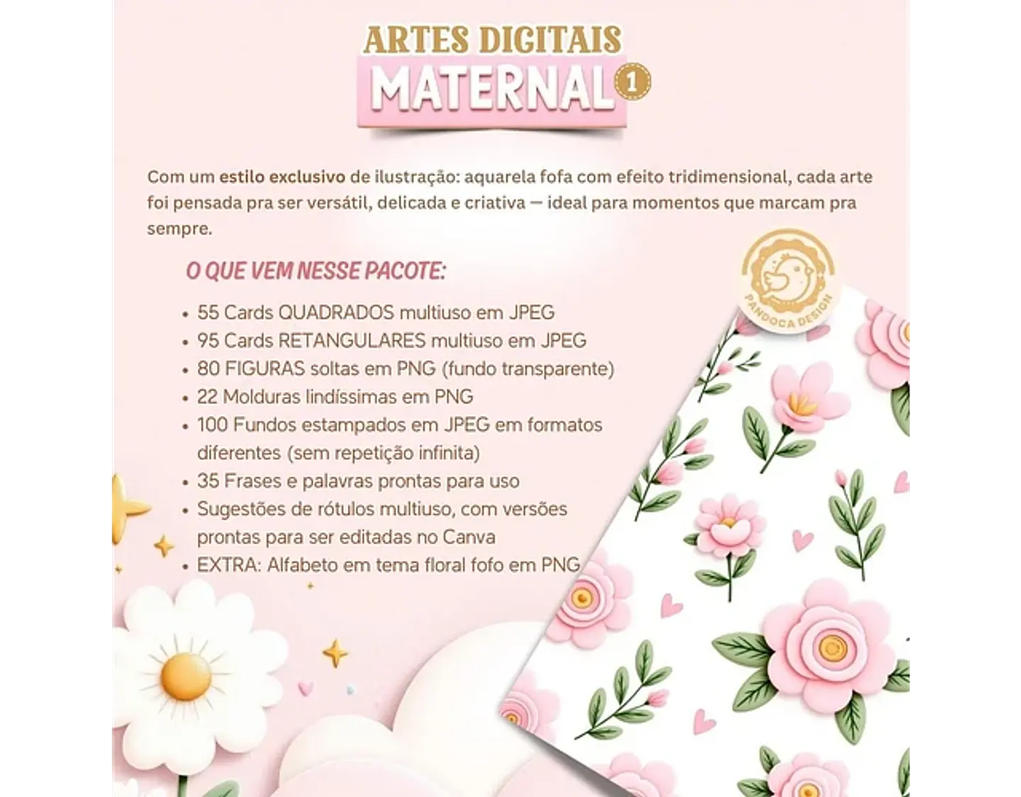 Kit Digital Maternidade - PANDOCA 12