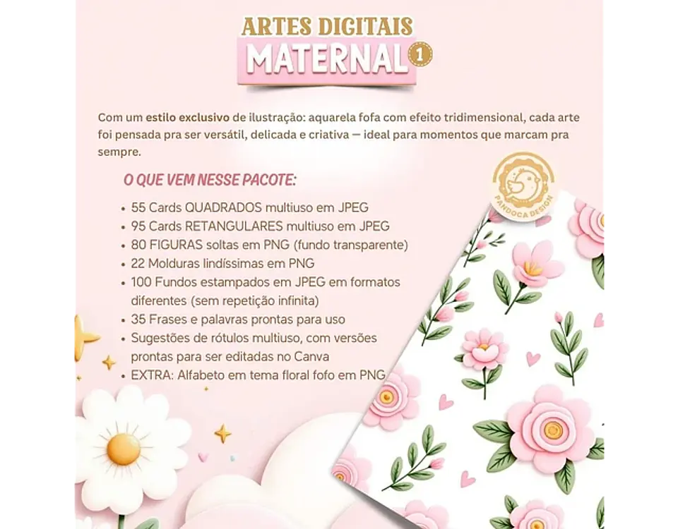 Kit Digital Maternidade - PANDOCA 12