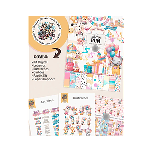 Kit Digital Ratimbum Ilustrações e Papéis - TITA