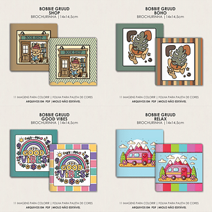 Arquivo livro de colorir Bobbie Gruuds pack 2 - MOLDES DA LÊ