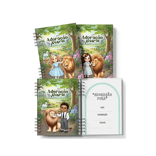 Arquivo kit Caderno Infantil Congresso Adoração Pura Menino Menina - BICHO PAPEL