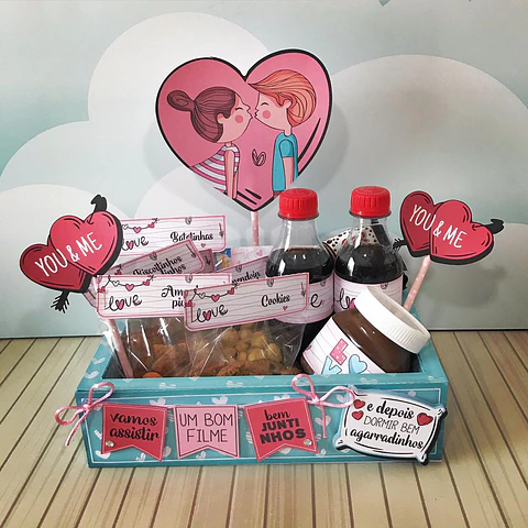 Arquivo de Corte Cesta Dia dos Namorados