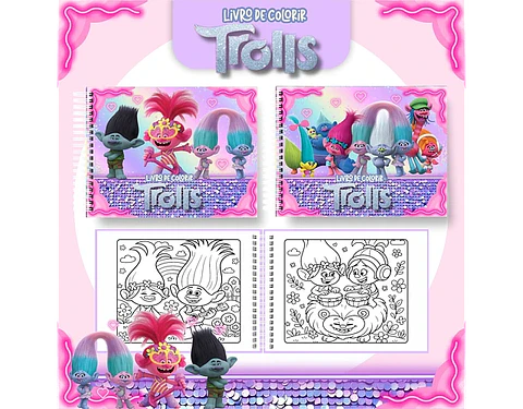 Arquivo livro de colorir Trolls - PAMELLA
