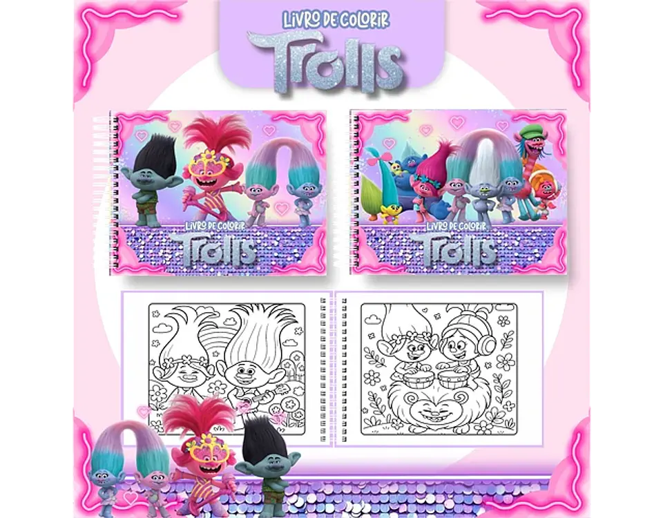 Arquivo livro de colorir Trolls - PAMELLA 1