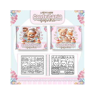 Arquivo livro de colorir Confeitaria Fofinha - PAMELLA