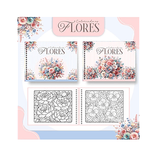 Arquivo livro de colorir Floral - PAMELLA
