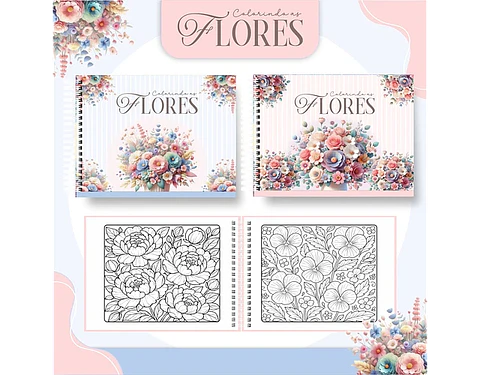 Arquivo livro de colorir Floral - PAMELLA