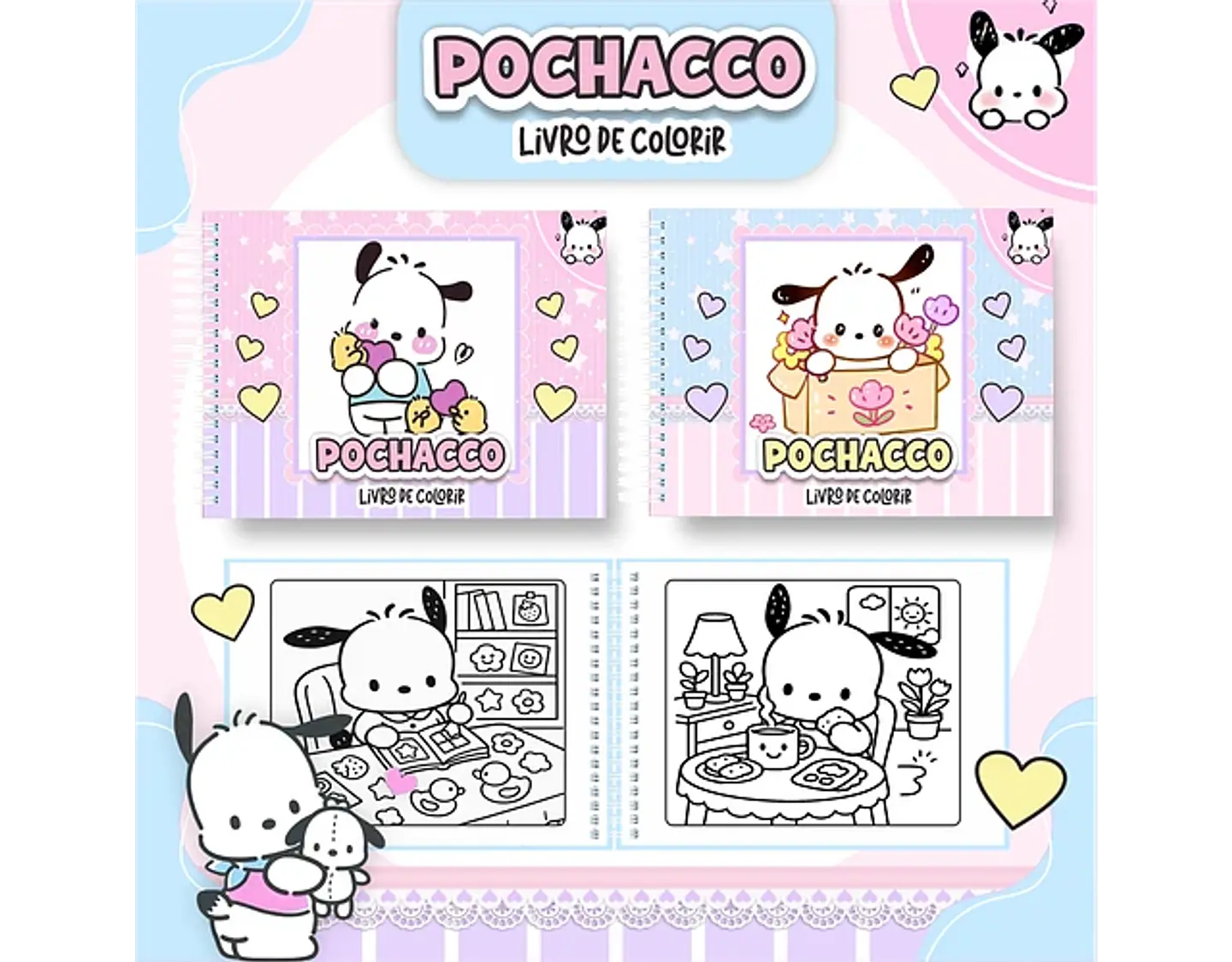 Arquivo livro de colorir Pochacco - PAMELLA 1