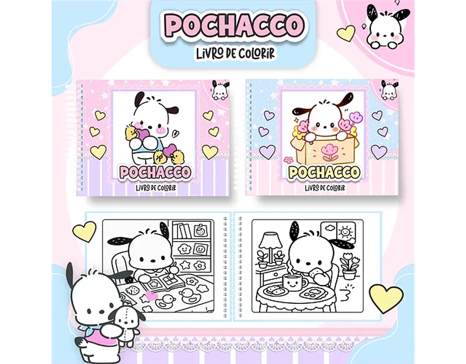 Arquivo livro de colorir Pochacco - PAMELLA 1