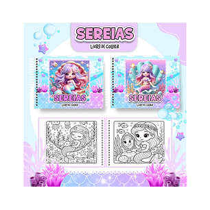 Arquivo livro de colorir Sereias - PAMELLA