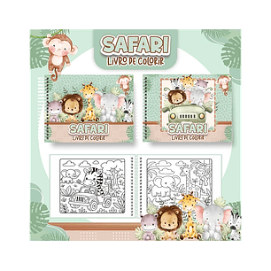 Arquivo livro de colorir Safari - PAMELLA
