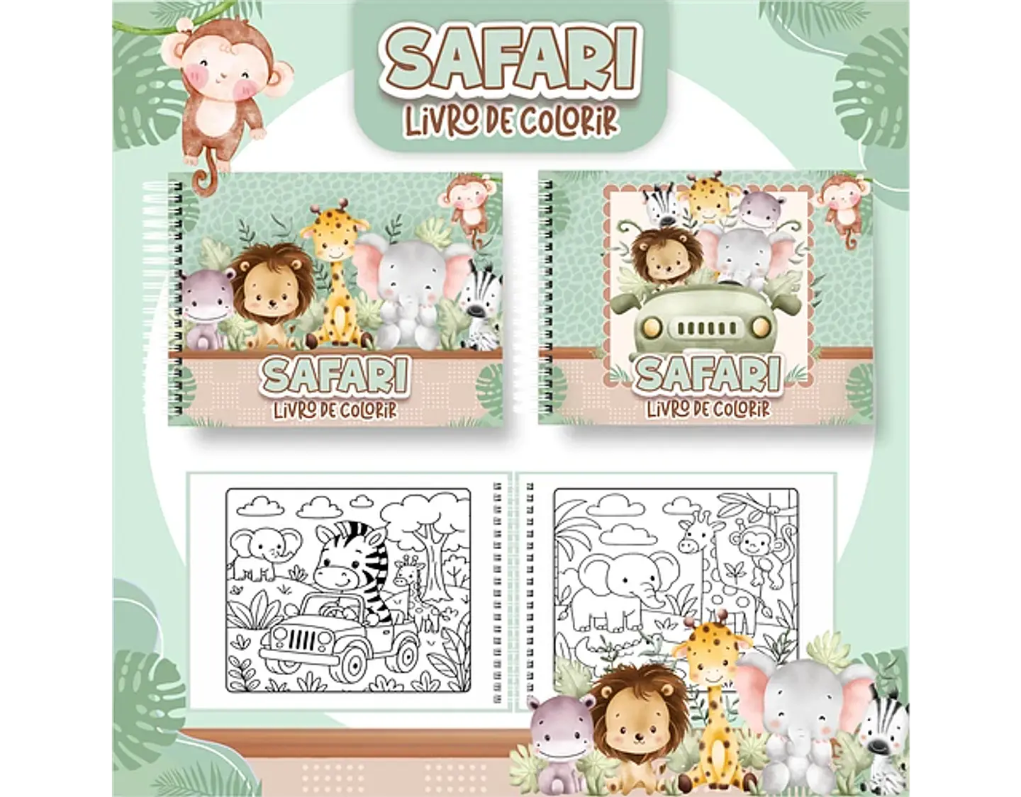 Arquivo livro de colorir Safari - PAMELLA 1