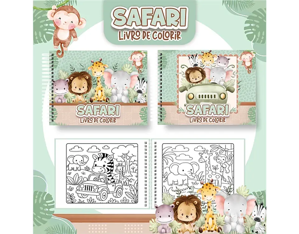 Arquivo livro de colorir Safari - PAMELLA 1